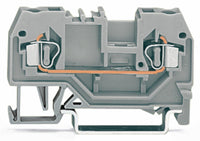 Borne de paso WAGO 280-901 – 2 conductores, 2,5 mm², CAGE CLAMP®, 800 V, 24 A, gris