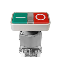 Pulsador doble Siemens 1NO 1NC verde y rojo 3SB7130-3AA24-1MK0