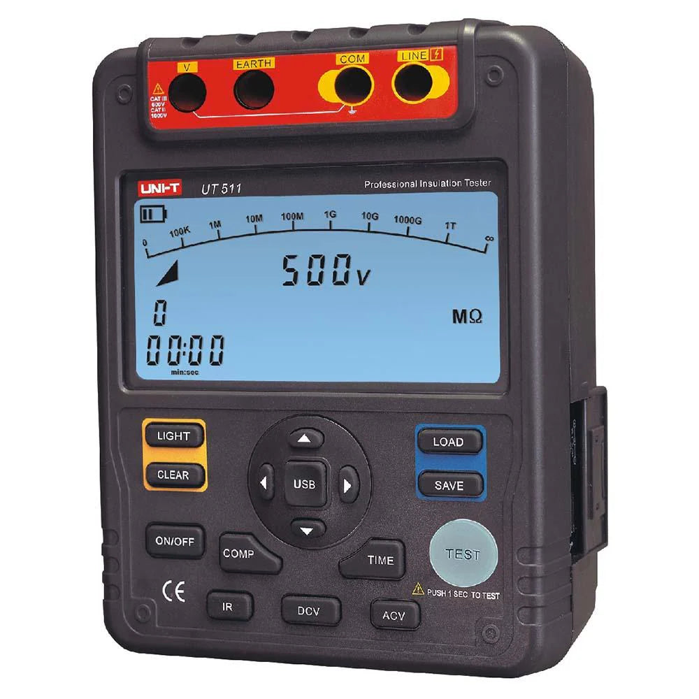 Medidor de resistencia de aislamiento digital UNI‑T UT511 / UT‑511 – Código 2715014UT