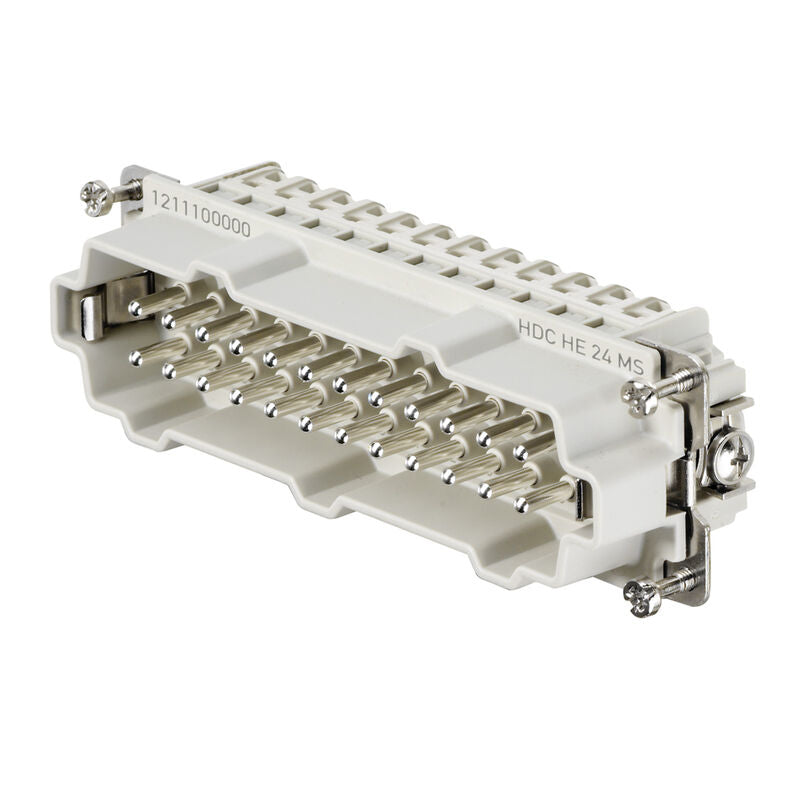 CONECTOR HDC HE 24 MS 24 POLOS MACHO 16A TIPO TORNILLO - 1211100000