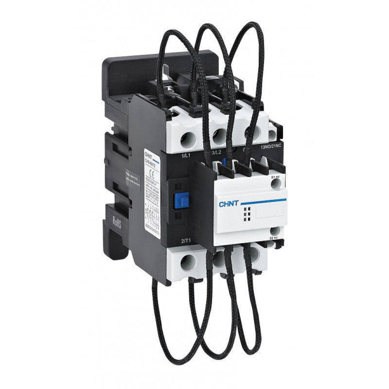 Contactor CHINT FP – 30 kVAR, 3 polos + 1NA + 2NC, 380 V (40 °C), bobina 220 V AC