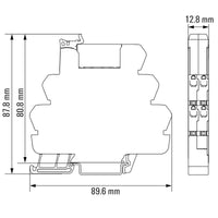 RELE CON BASE TRP 230VAC RC 2CO 8A PULSADOR NO - 2618330000