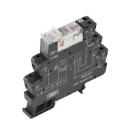 RELE CON BASE TRS 24-230VUC 2CO 8A PULSADOR NO - 1123580000