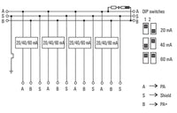 DISTRIBUIDOR PROFIBUS PA FFIELDBUS FBCON SS PCG 4WAY LIMITER - 2653680000