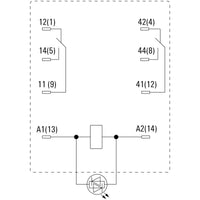 RELE DRM270024LT 2 CONTACTOS 24V AC 10A ENCHUFABLE - 7760056069