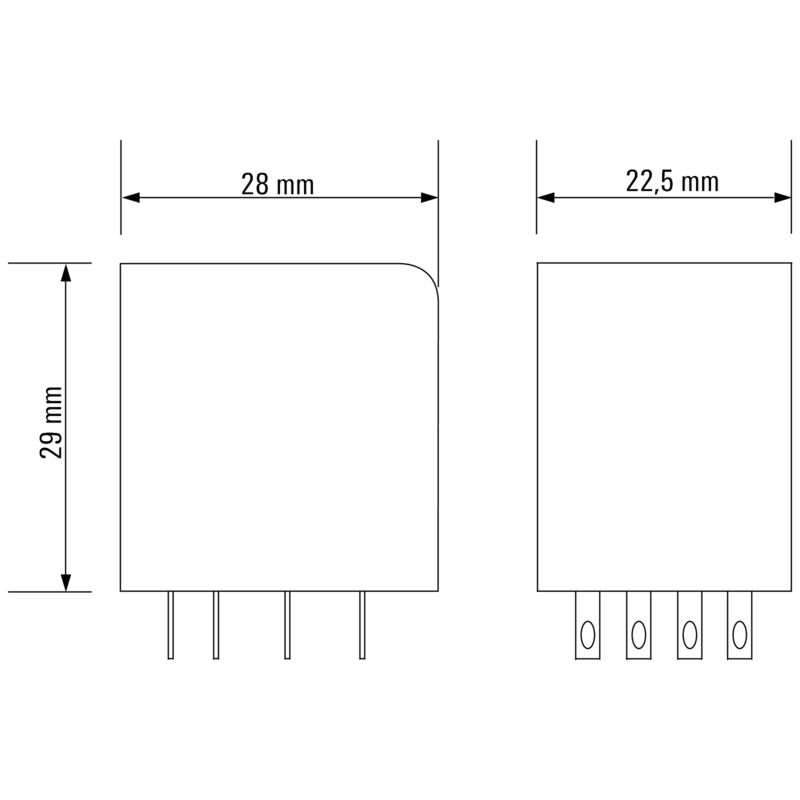 RELE RCM570024 4 CONTACTOS 24V DC 6A PULSADOR SI - 8690200000