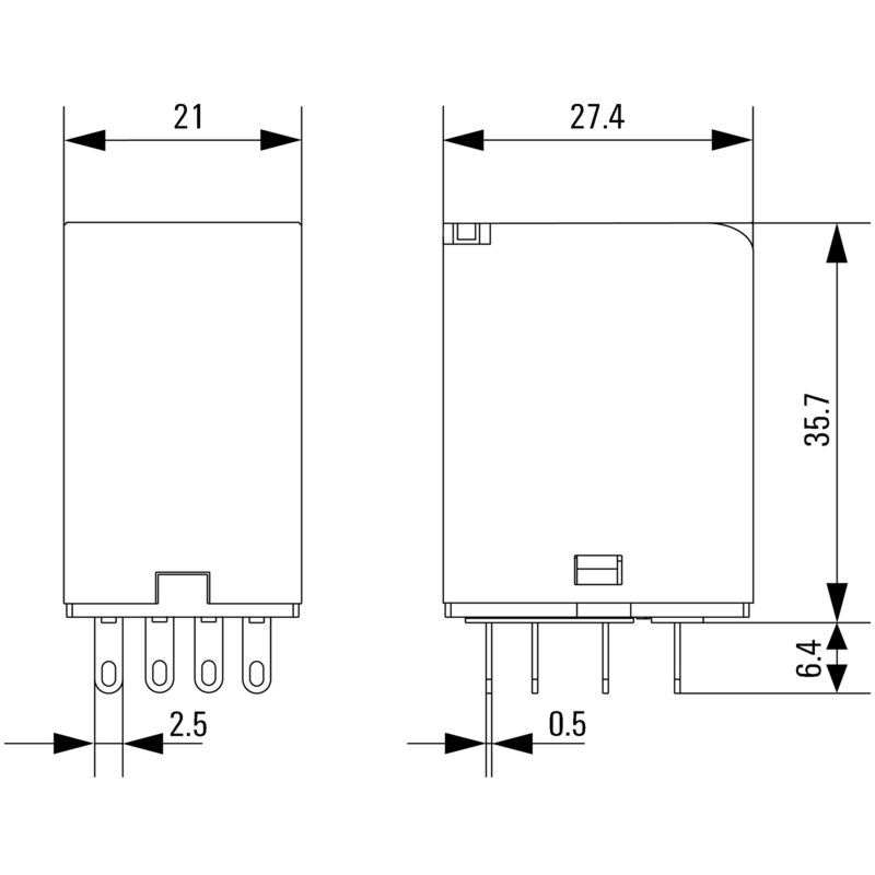 RELE DRM570524LT ENCHUFABLE  - 7760056101