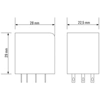 RELE RCM370615 3 CONTACTOS 115V AC 10A PULSADOR SI - 8689980000