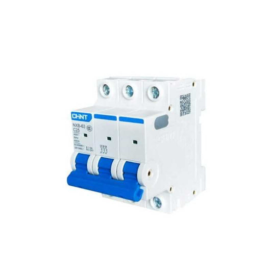 Interruptor Termomagnético CHINT NXB-63H 3P 63A 10kA Curva C – Código 07031363CH