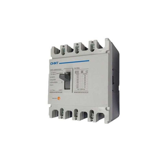 Interruptor MCCB CHINT NM1‑250S/4300 4 P 160 A 415 V 25 kA – Código 0721442116CH