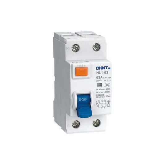 Interruptor Diferencial CHINT NL1-A 2P 25 A 300 mA Tipo A – Código 070322530CH