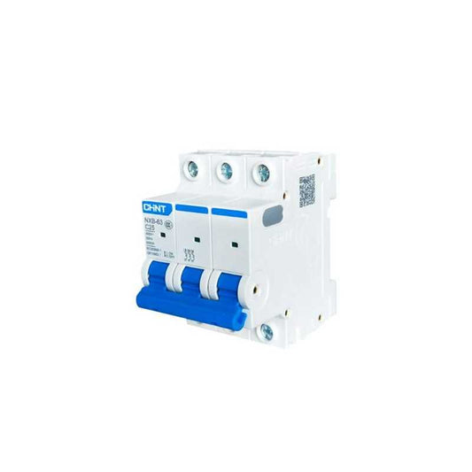 Interruptor Termomagnético CHINT NXB-63H 3P 25A 10kA Curva C – Código 07031325CH