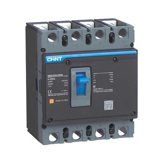 Interruptor Automático (MCCB) CHINT NXM‑125S/4300B 4P 100 A Curva S 25 kA – Código 07212420100CH