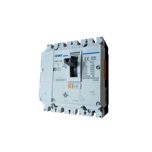Interruptor Termomagnético CHINT NM8N-125C 4P 125A 415V 36 kA – Código 07224020125CH
