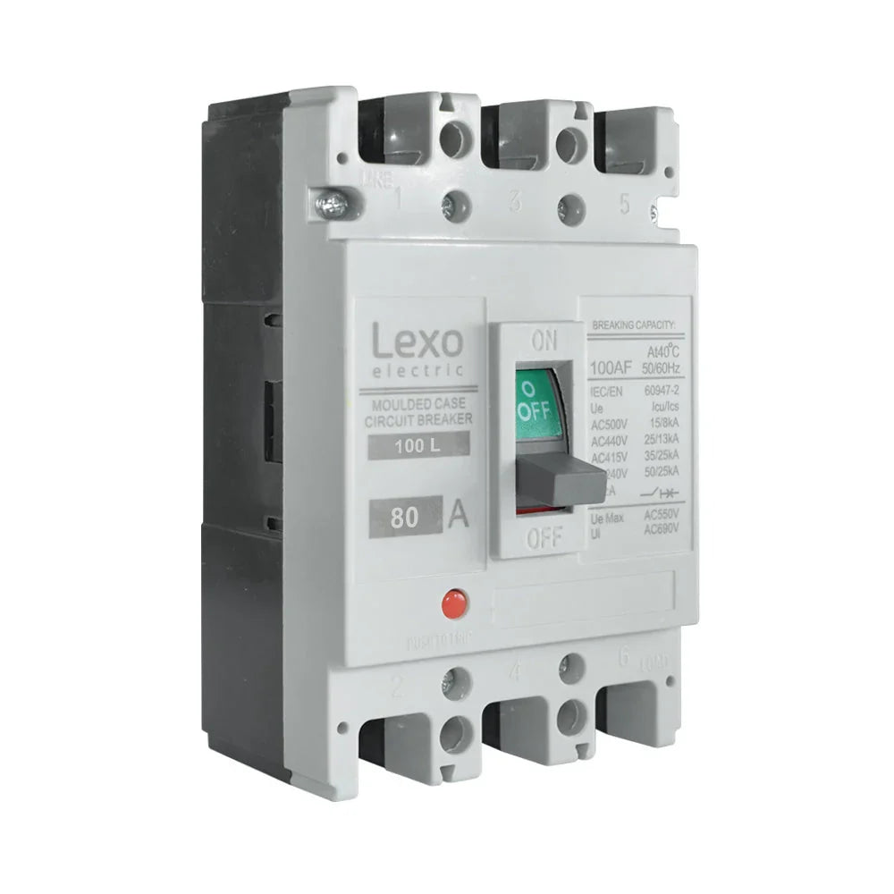 Interruptor caja moldeada fija LEXO 100L 3P 80A 35KA - 5317080