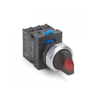 Selector Luminoso Rojo CHINT NP8-11XD/374 3 Posiciones AC/DC 24V – Código 251964312CH