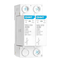 Supresor de Transientes de Voltaje CHINT NXU-II G/F 2P DC 500 V 40 kA – Código 61051500CH