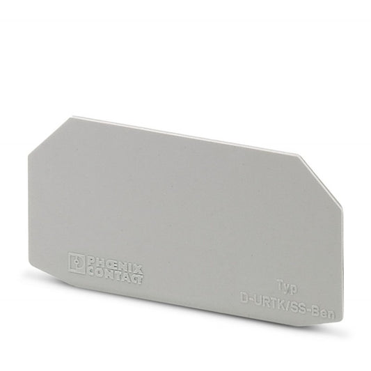 D-URTK/SS 0321022 PHOENIX CONTACT Tapa final, longitud: 56,5 mm, anchura: 1 mm, altura: 28,8 mm, color: gris